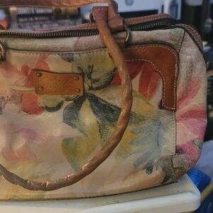 Patricia Nash Multicolor Floral Satchel
